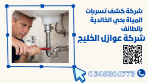 شركة كشف تسربات المياة بحي الخالدية بالطائف
